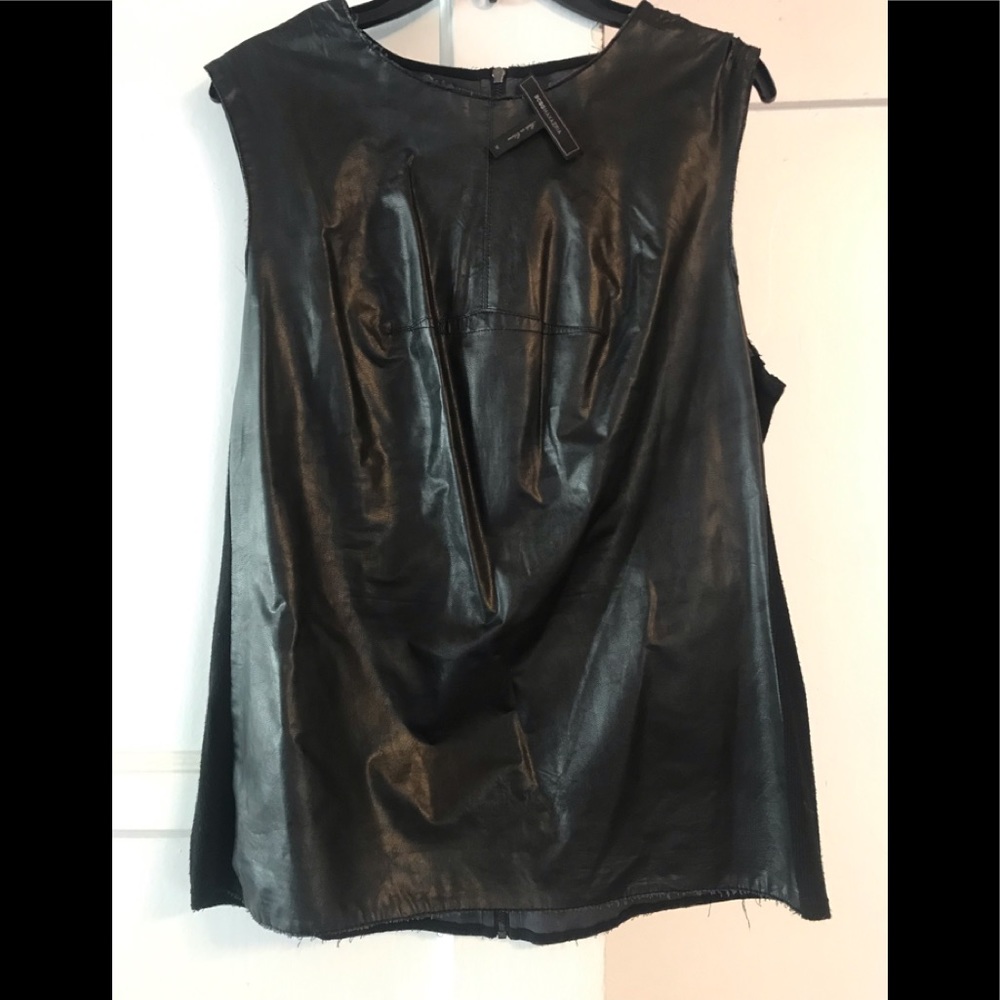 Leather top